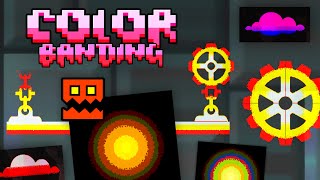 تجربة تأثيرات تدرج الألوان (Color Banding) في لعبة Geometry Dash screenshot 2