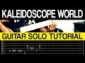 Kaleidoscope World - Francis M INTRO + GUITAR SOLO Tutorial (WITH TAB)