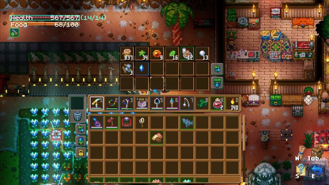 Early Game Wood Farm in Core Keeper