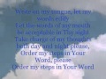 Order my steps in your word  youtubeflv