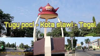 Tugu poci ciri khas kota slawi - kabupaten Tegal jawa tengah