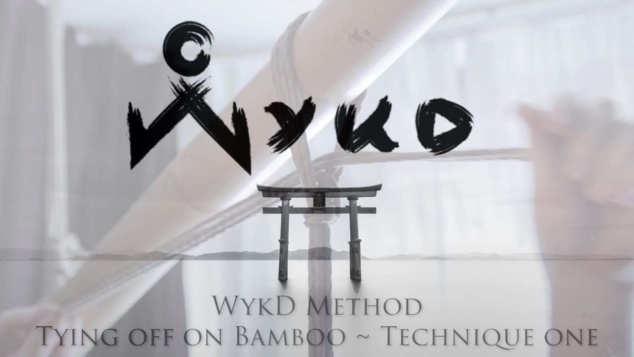 WykD Method Locking off on Bamboo ~ Technique one.