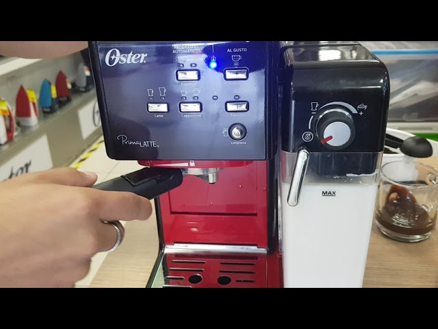 Cafetera Prima latte #Oster ✓Fácil uso ✓Deposito de leche