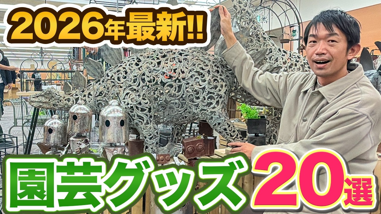 【展示会レポ】2026年話題の園芸グッズ20選!!本当に使えるアイテムを紹介します!【オブジェ】【プランター】【ハンギング】【鉢】
