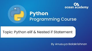 Exclusive Python Elif Statement & Nested If Statement in Tamil#tamil #tamil  #python #ocean_academy Details
