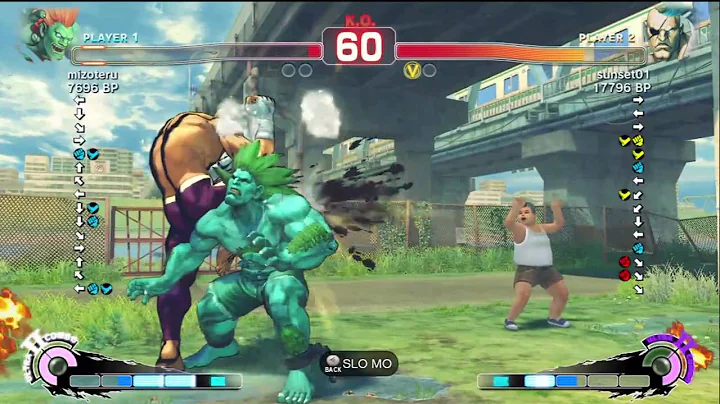 sunset01 [Sagat] vs mizoteru [Blanka] SSF4 Japanese Online Ranked Matches - TRUE-HD