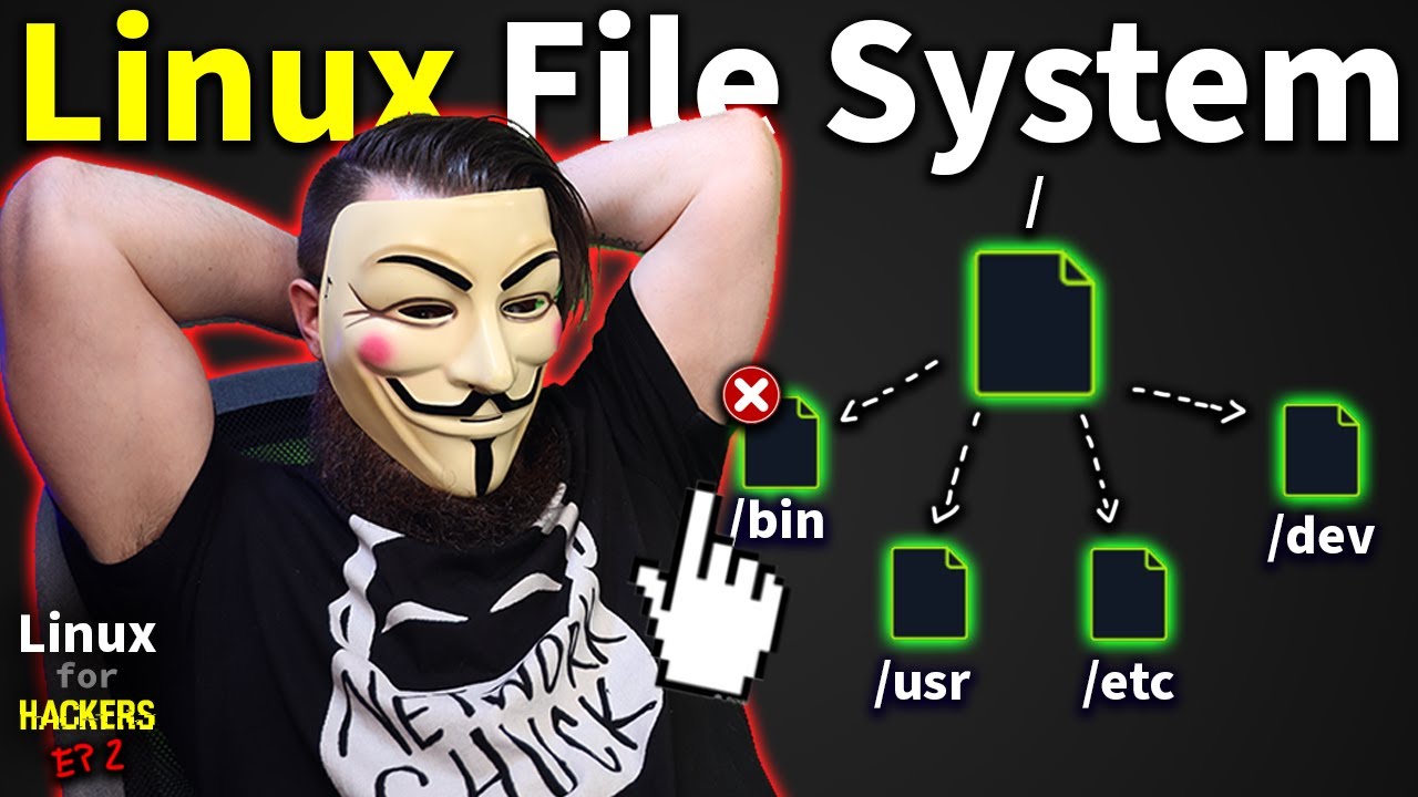 ⁣the Linux File System explained in 1,233 seconds // Linux for Hackers // EP 2