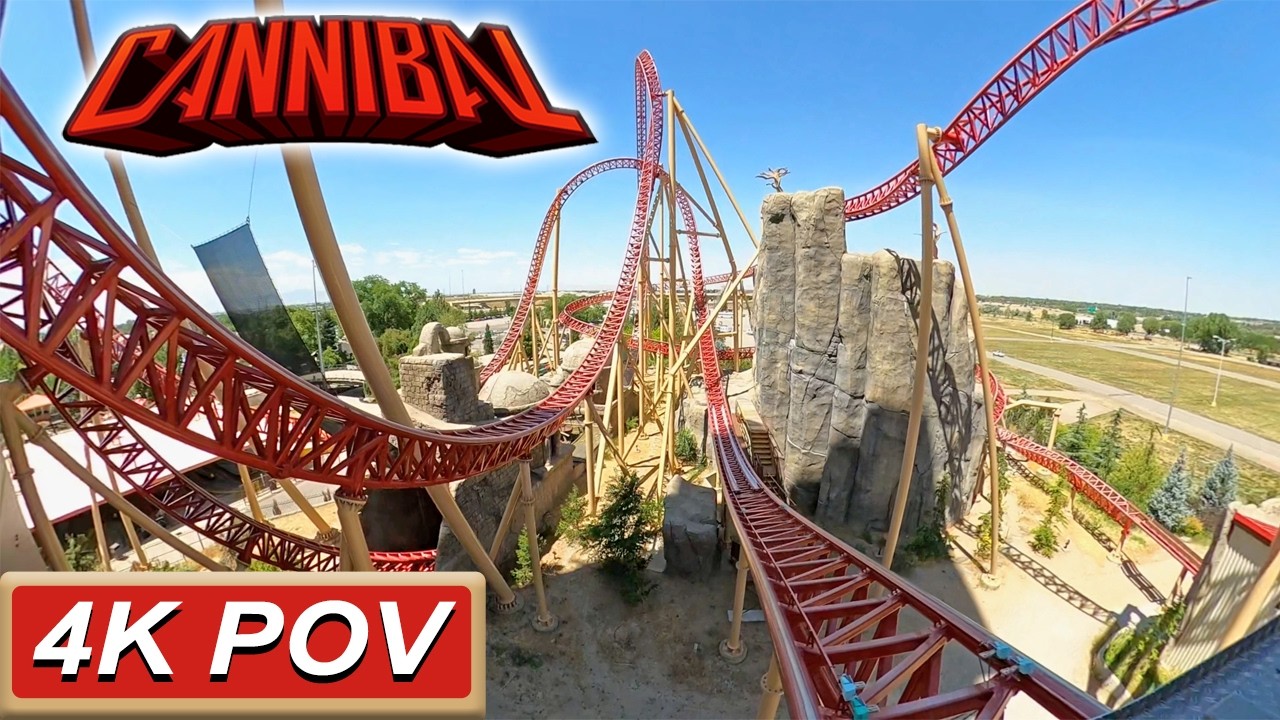 Cannibal (4K Front Seat POV)- Lagoon Amusement Park, Farmington, UT