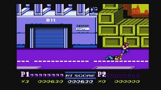 DOUBLE DRAGON 2 _ NINTENDO (NES) _ opening and gameplay