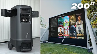 The ULTIMATE 200" Outdoor Cinema Setup – soundcore Nebula X1 Pro!