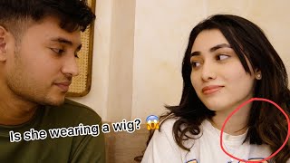 Wearing A Wig Prank On Boyfriend 