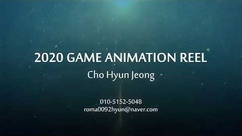2020 Game Animation Portfolio Cho HyunJeong