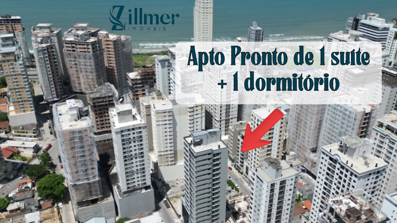 Apartamento pronto de 1 Suite + 1 dormitório em Itapema/SC