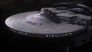 Uss Saratoga In Deep Space...