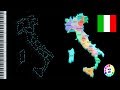 Musical map of Italy -  midi art [drawing]