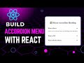 Build an Accordion Menu With React From Scratch | React JS Tutorial For Beginners