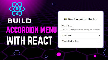 Build an Accordion Menu With React From Scratch | React JS Tutorial For Beginners