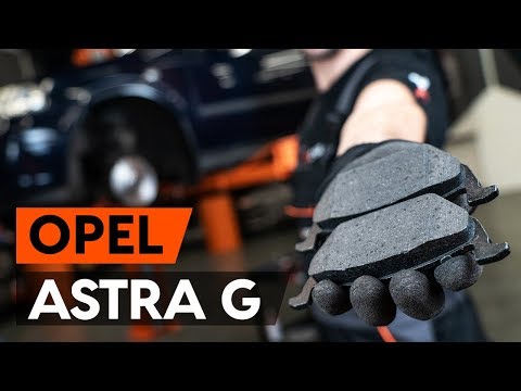 How to change front brake pads / front brake pad set on OPEL ASTRA-G CC 1 (F48_,F08_) Hatchback