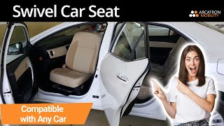 Arcatron Car Swivel Seat | Handicap Person Car Seat | Getting In and Out of Car Becomes easy!