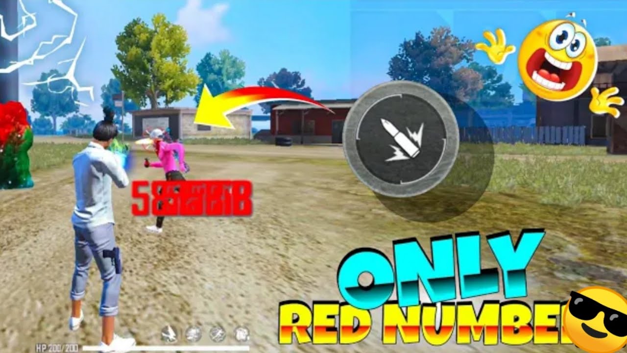 🔥ONLY RED NUMBERS NEW TRICKS || M1887 & DESERT EAGLE ONLY RED NUMBERS HEADSHOT TRICKS