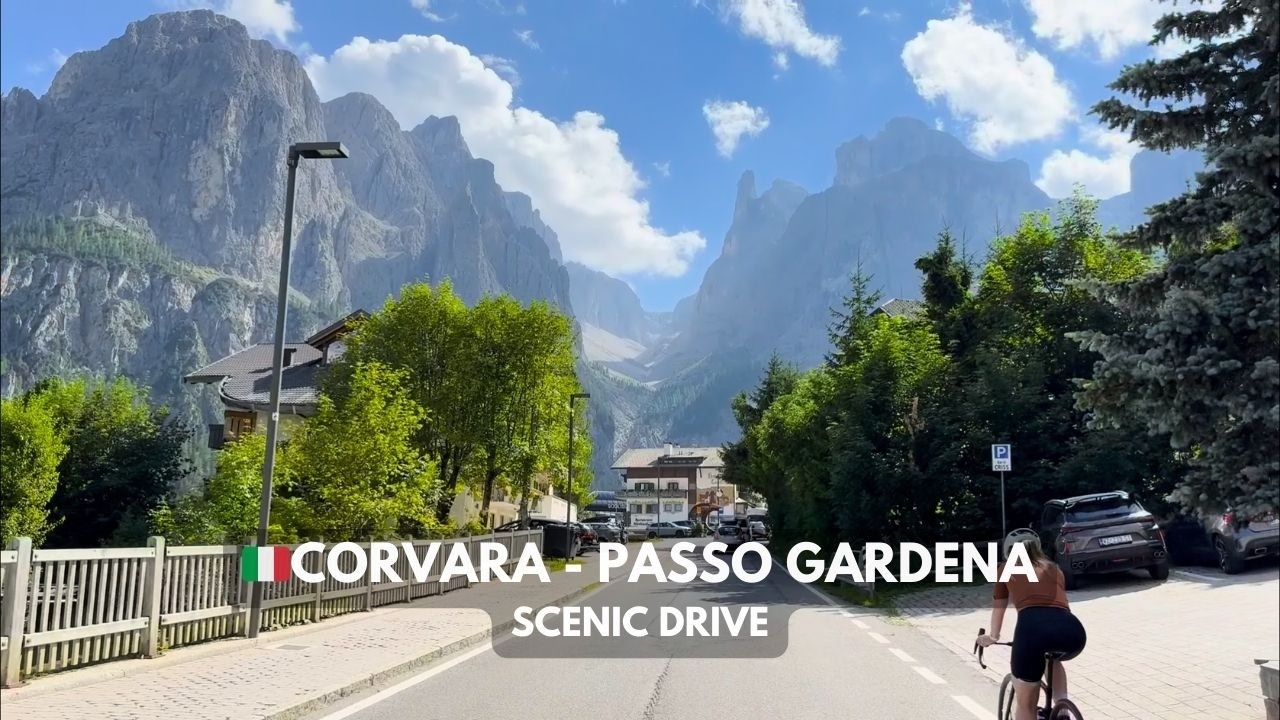 🇮🇹Corvara → Passo Gardena, Dolomites | Scenic Alpine Drive | August 8th | Südtirol, Italy