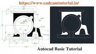 AutoCAD - Complete Tutorial for Beginners - Exercises 45 Net Worth