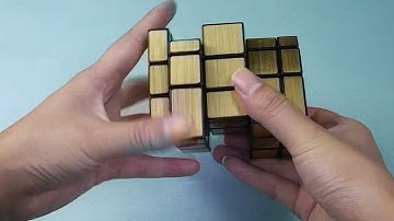 CUBE TWIST 5X3X3 IRREGULAR MIRROR SILVER BLACK