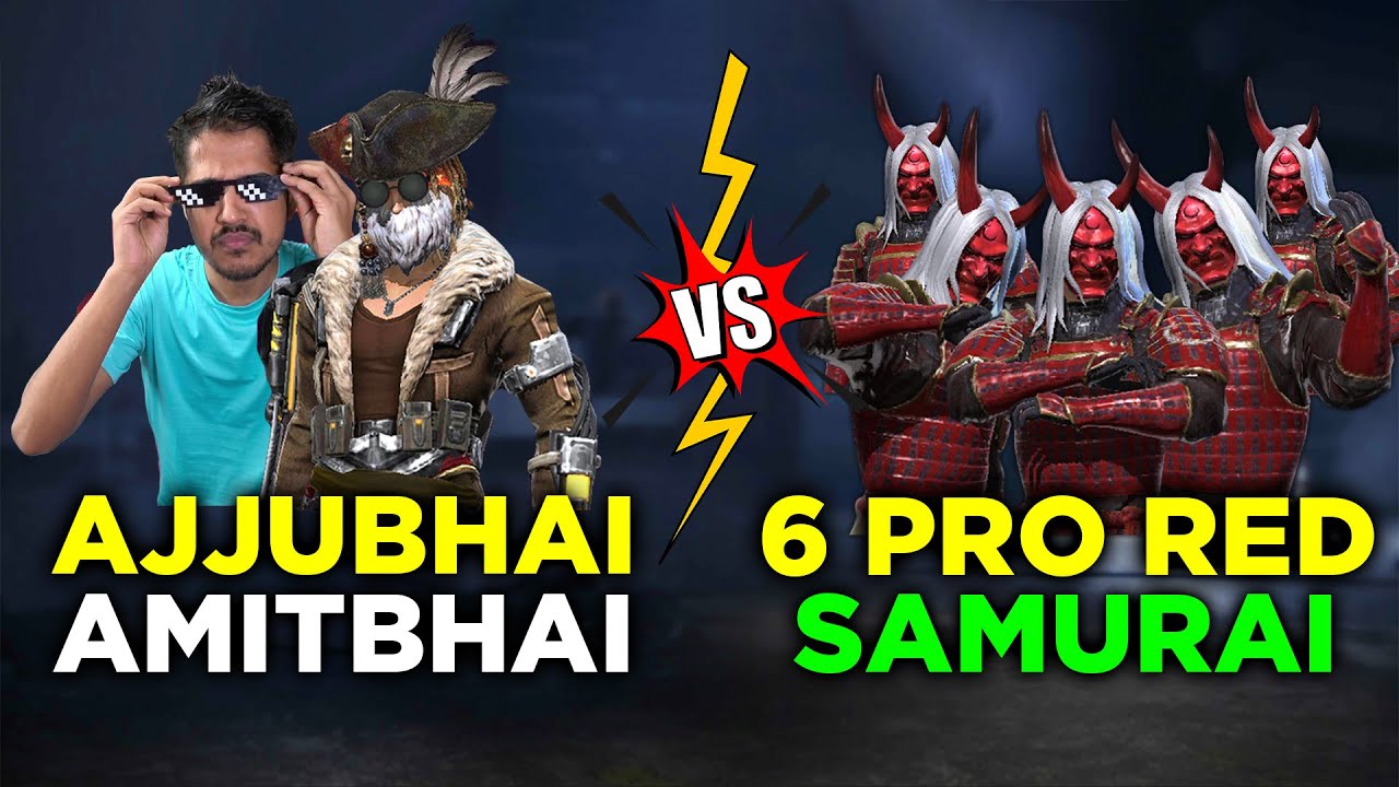 Ajjubhai Amitbhai vs 6 Pro Red Samurai Bundle Best CS Gameplay - Garena ...