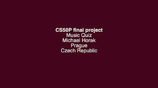 CS50P final project music quiz
