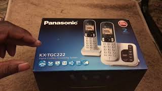 Panasonic KX-TGC222 Digital Cordless Answering System Unboxing