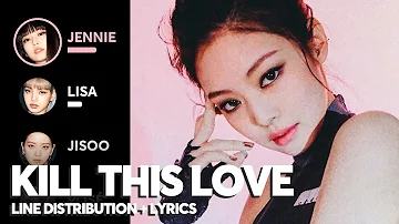 BLACKPINK - Kill This Love (Line Distribution + Color Coded Lyrics)