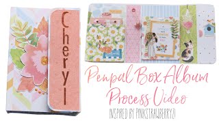 Penpal Box Album Process Video for Cheryl 🍁❤️ Snail mail inspired by @Pinkstrawberryz