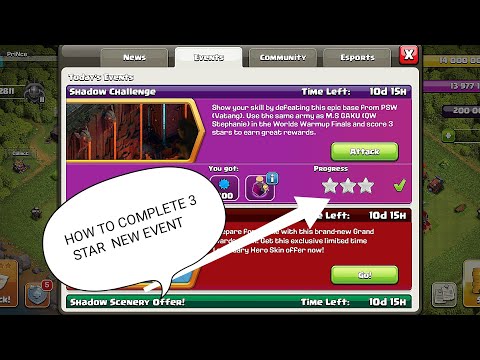 HOW TO COMPLETE 3 STAR NEW EVENT। Clash of clans (coc)😎🐼💥