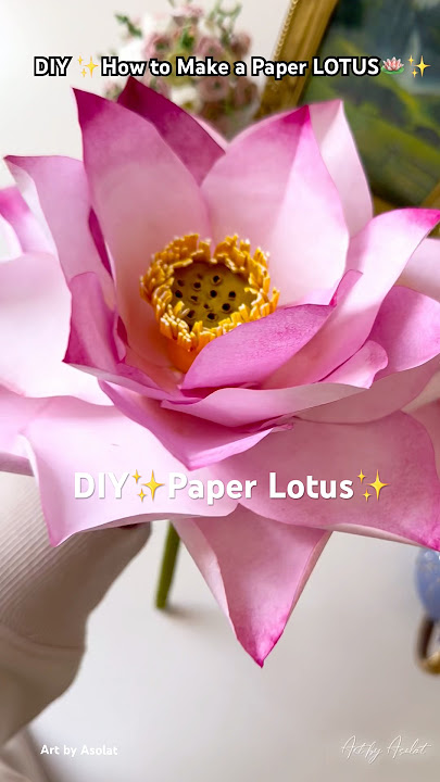 DIY Paper Lotus🪷 | How to Make a Lotus using regular paper