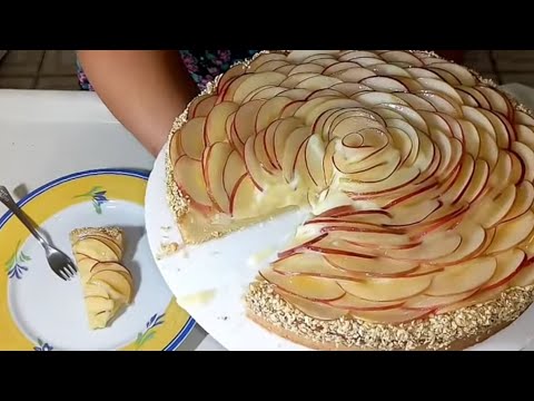 Vídeo: Como Fazer Torta De Maçã Rosa Dos Sonhos