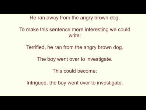 Sentence Starters (Year 3) - YouTube