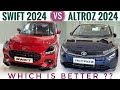 Tata altroz vs swift 2024 new model  new swift 2024 vs tata altroz 2024  tata altroz base model