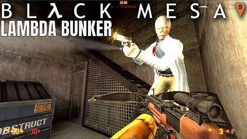 Black Mesa Multiplayer Gameplay on Lambda Bunker 2023