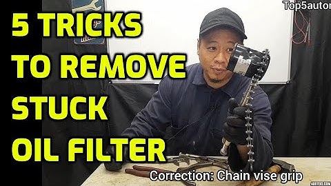 5 Tricks To Remove A STUCK OIL Filter That Won