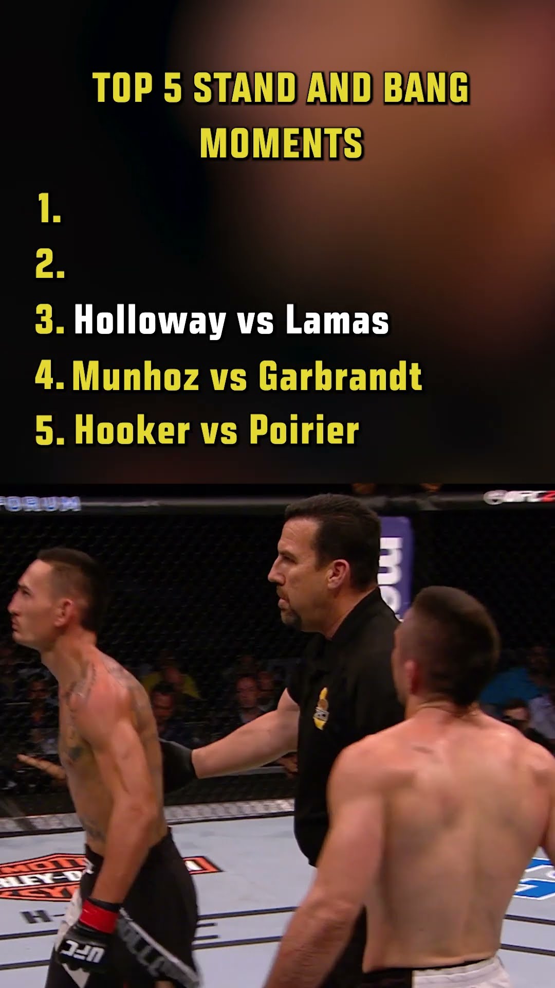 What's your favorite stand and bang moment? ? #ufc