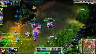 Teemo support, double mushroom kill!