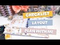 How I Use My Checklist Layout from Happy Planner [Social Media Plan With Me]