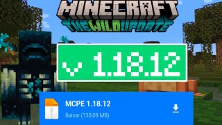 SAIU ATUALIZAÇÃO DO MINECRAFT PE 1.18.12 OFICIAL CAVES & CLIFS - Minecraft  Bedrock Mcpe 