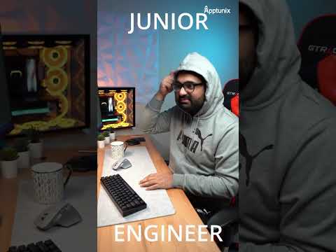 Junior Developer vs Senior Software Engineer !!! #shorts #coding  #funny #developerlife #officefun