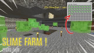 CARA MEMBUAT SLIME FARM ! | MCPE 1.19 ! screenshot 3