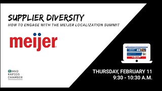 Supplier Diversity: How to Engage with the Meijer Localization Summit