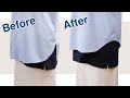 Hand-sewn shirt hem,You can wear it neatly even if you put out the hem of the shirt