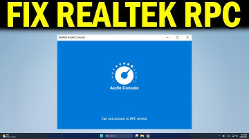 How To Fix Realtek Audio Console Cannot Connect to RPC Service - Quick Fix