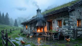 Rainy Autumn Walk in an 800-Year-Old Swiss Village | The Isolated Life