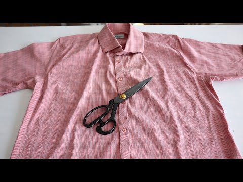 Видео: Отрежьте от старой рубашки воротник и рукава, чтоб сделать совершенно новую вещь